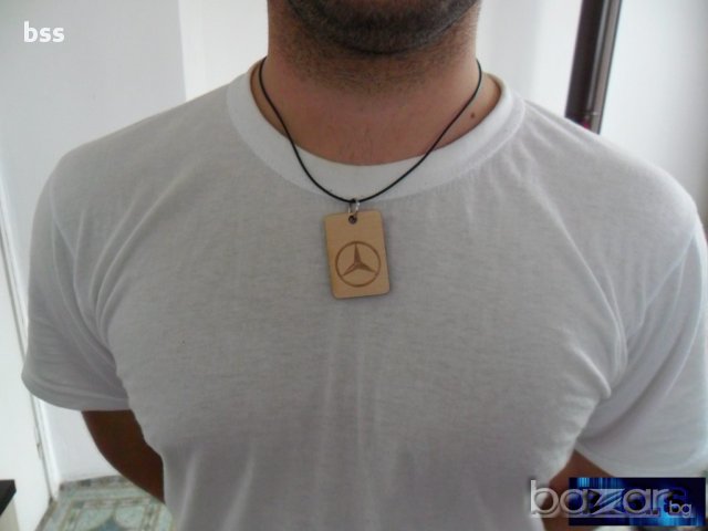 Ключодържател от дърво с метално синджирче и лого на любимата ви марка автомобили, снимка 2 - Аксесоари и консумативи - 11510505