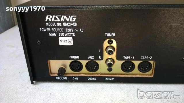 rising sc-3 stereo amplifier-made in japan-250watts-внос швеицария, снимка 8 - Ресийвъри, усилватели, смесителни пултове - 18166664