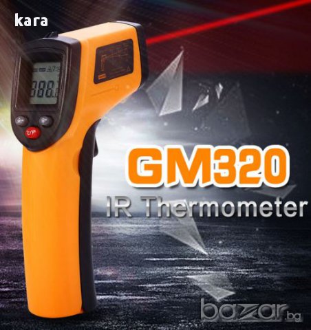 Лазарен безконтактен IR термометър  GM320, снимка 3 - Други машини и части - 15850593
