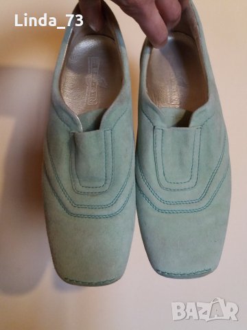 Дам.обувки-"HOGAN"-/ест.велур/-№38 1/2-цвят-мента. Закупени от Италия., снимка 9 - Дамски ежедневни обувки - 22385545