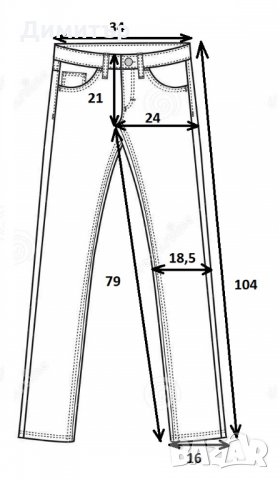 Дамски дънки Takeshy Kurosawa р-р 29, снимка 9 - Дънки - 25389580