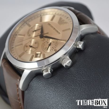 EMPORIO ARMANI Renato Chronograph AR2433. Нов мъжки часовник, снимка 8 - Мъжки - 24456369