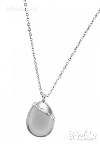 ПРОМО 🍊 SKAGEN 🍊 Сребристо дамско колие SILVERY SEA GLASS нов с кутия и сертификат, снимка 7 - Колиета, медальони, синджири - 21825186
