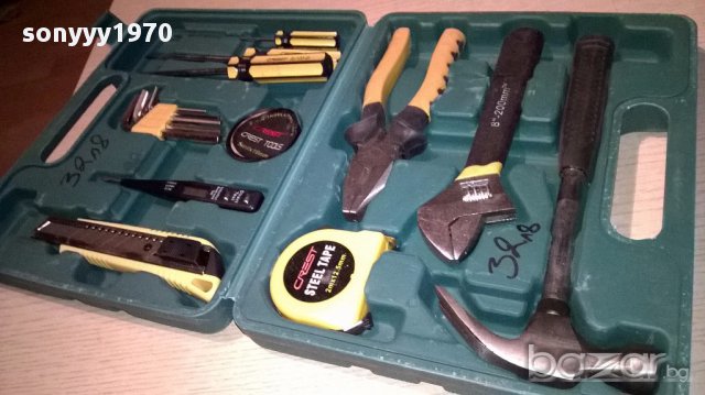 Инструменти в куфар-28х22см-нови, снимка 3 - Куфари с инструменти - 17896915