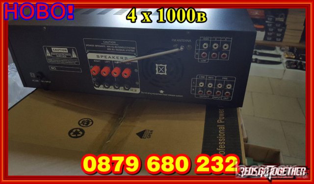 4 х1000 вата Домашен усилвател/стъпало + караоке- аудио усилвател, снимка 3 - Караоке - 17802838