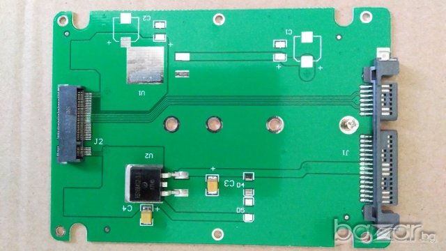 mSATA SSD to 2.5" SATA3 adapter,M.2 NGFF SSD to 2.5" SATA 3, снимка 8 - Кабели и адаптери - 16829857