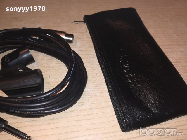 shure-30лв-кожен калъф+45лв-кабел+20лв-стоика за микрофон, снимка 6 - Микрофони - 20484578