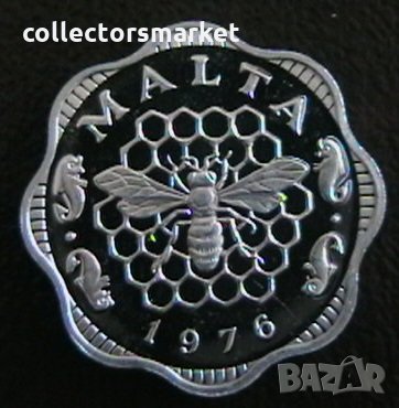 3 милс 1976, Малта, снимка 2 - Нумизматика и бонистика - 24867282