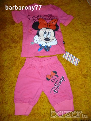 Цикламен комплект с къс ръкав, снимка 2 - Детски комплекти - 18382511