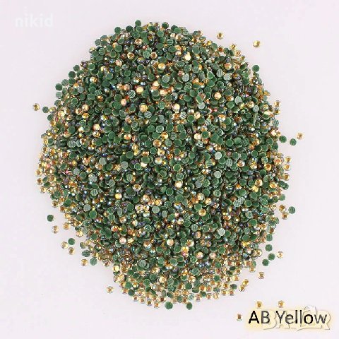 1440 супер ситни различи цветове камъчета диамантчета за декорация и украса нокти маникюр плик, снимка 3 - Продукти за маникюр - 25176642
