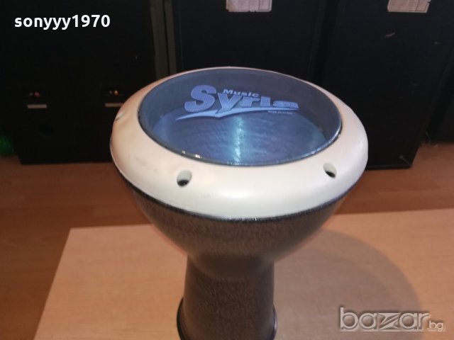 ГОЛЯМА music syria-made in syria-тарамбука-40х25см, снимка 5 - Ударни инструменти - 21192333