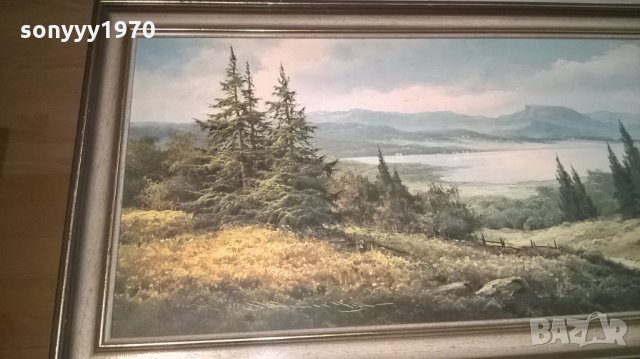 картина с рамка-внос швеицария-111х51см, снимка 4 - Колекции - 25516623