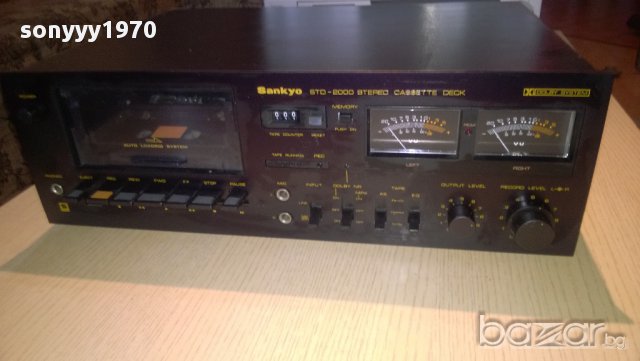 sankyo std-2000 stereo cassette deck-made in japan-внос швеицария, снимка 6 - Ресийвъри, усилватели, смесителни пултове - 9138962
