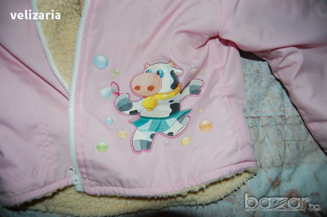 Зимно розово яке, снимка 2 - Детски якета и елеци - 12210285