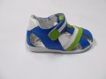 Бебешки сандалки PONKI естествена кожа синьо /зелено 19/21, снимка 2