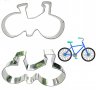 Голямо колело велосипед метална форма резец за бисквитки сладки фондан тесто и др., снимка 1 - Форми - 21724214