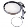 Настолна лупа с осветление LED увеличение 2Х четене шиене бродиране часовникарска златарска гоблени, снимка 2
