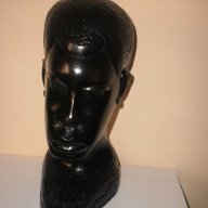 Глава на мъж-фигура от абанос, голяма , снимка 3 - Антикварни и старинни предмети - 8740569