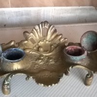 бронзова мастилница-рококо, снимка 4 - Антикварни и старинни предмети - 18698426