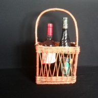 Винтидж кошница за бутилки, снимка 1 - Антикварни и старинни предмети - 14386523