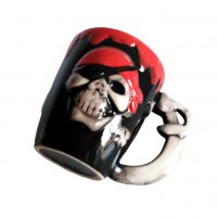 Керамична чаша Пират череп забавна чаша за подарък 250ml, снимка 4 - Чаши - 22825997
