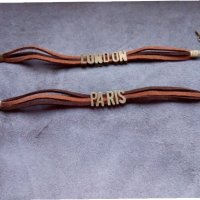2 кожени гривни Лондон и Париж , снимка 2 - Гривни - 26169348