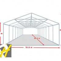 10x20 м професионална шатра - огромна и здрава, снимка 7 - Градински мебели, декорация  - 23482124