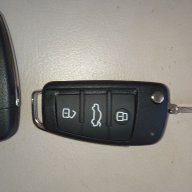 Кутийка за ключ с 3 бутона Audi / Ауди A2, A3, A4, A5, A6, A8, ТТ, Q7, снимка 3 - Аксесоари и консумативи - 17867538