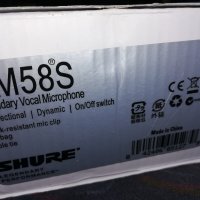 shure beta 58s mic-пълен комплект-внос швеицария, снимка 7 - Микрофони - 23803591