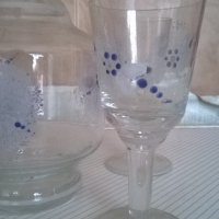 стар стъклен сервиз за ракия,ликьор, снимка 2 - Антикварни и старинни предмети - 19086861