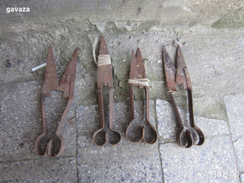 кръклизи, метални ножици старовремски, снимка 1