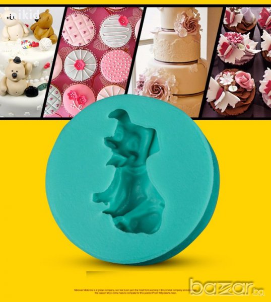 3D силиконов молд куче далматинец украса декор торта фондан шоколад мъфини и др, снимка 1