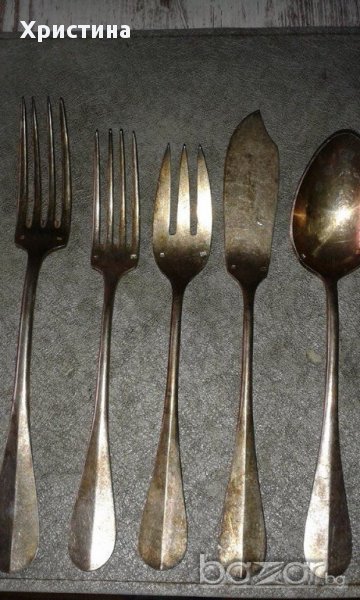 Прибори посребрени,старинни, снимка 1