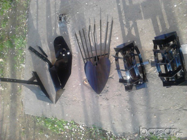 Плуг, Браздир,картофовадачка,Метални колела за мотофреза, снимка 1