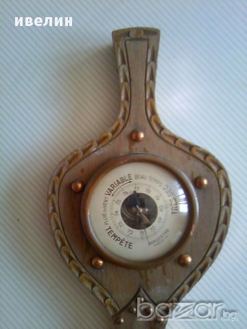 стар барометър, снимка 2 - Антикварни и старинни предмети - 11329770