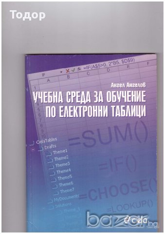 Учебна среда за обучение по електронни таблици Ангел Ангелов, снимка 1 - Учебници, учебни тетрадки - 10749641