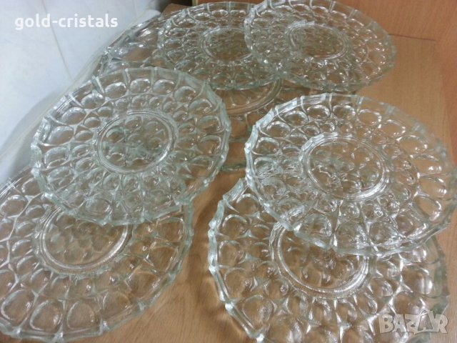 Ретро кристални чинии и една голяма , снимка 4 - Антикварни и старинни предмети - 22325172