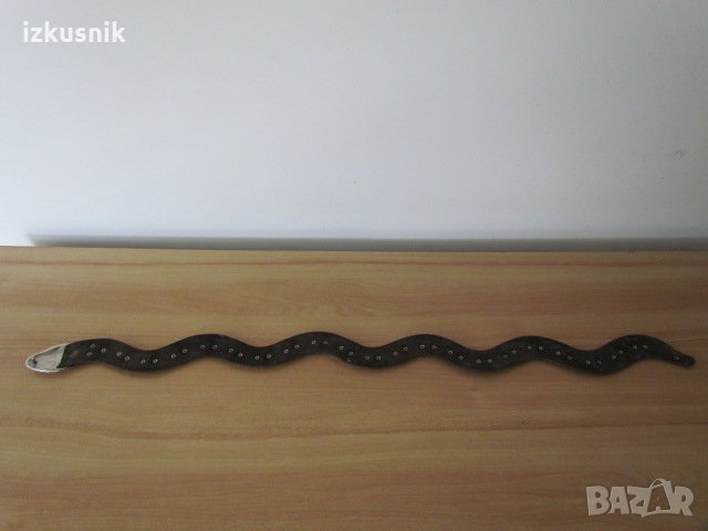 Артистичен колан змия - метал и кожа, снимка 5 - Колани - 24679100