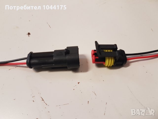 Влагозащитена букса за 12-24V, 2пина, IP67, снимка 2 - Друга електроника - 24510988