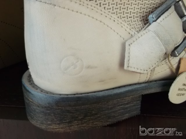 Bronx, нови ботуши, естествена кожа, 37 номер, сиви, снимка 7 - Дамски ботуши - 7544937