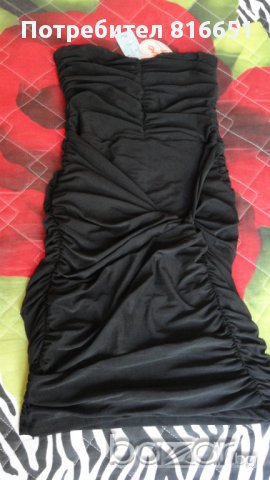 Елегантна черна рокля Нова с етикет, снимка 2 - Рокли - 10471409