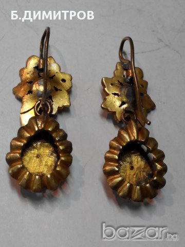 Старинни дамски обици, снимка 3 - Обеци - 12389214