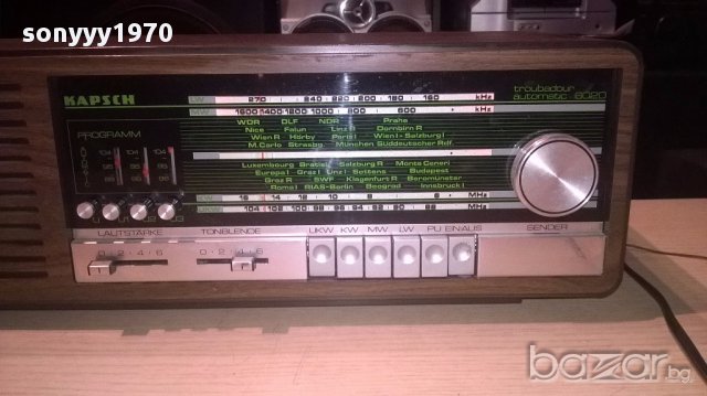 Kapsch troubadour automatic 6020 retro receiver-внос швеицария, снимка 5 - Ресийвъри, усилватели, смесителни пултове - 15241040