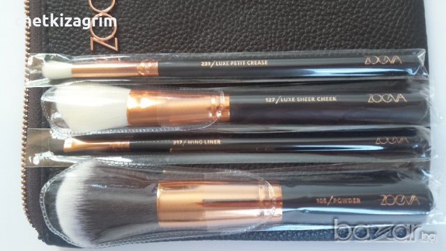 8 броя Оригинални четки за грим ZOEVA ROSE GOLDEN, LUXURY SET Vol.1!, снимка 3 - Декоративна козметика - 19359093