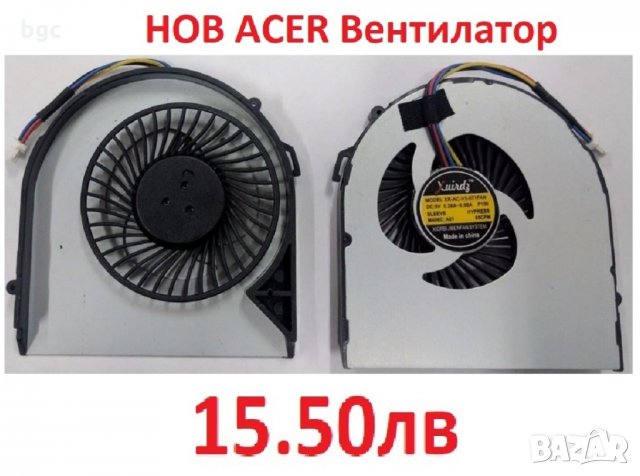 НОВ Вентилатор за Acer Aspire 60.4TU53.002 60.4TU17.001 23.10848.001 DFS481305MC0T 23.10703.001, снимка 6 - Части за лаптопи - 25052157