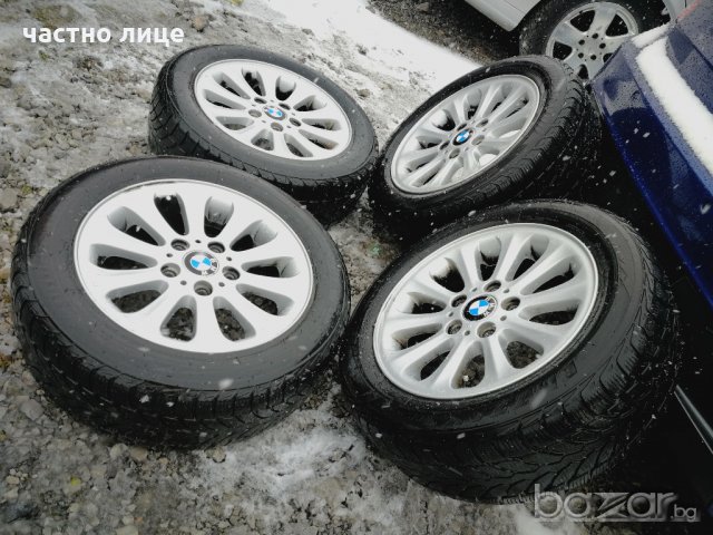 BMW оригинални 16 цола джанти с гуми Bridgestone зимни , снимка 2 - Гуми и джанти - 20953517