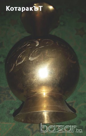 Разкошни Големи Месингови Вази - ЛОТ - 3 бр., снимка 2 - Антикварни и старинни предмети - 16022021