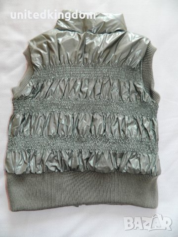 Чисто нов подплатен сив елек за дете на 6 г./116 см., снимка 5 - Детски якета и елеци - 23786087