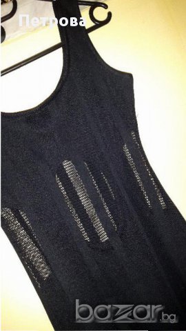 Черна секси рокля S/M р-р., снимка 7 - Рокли - 14071279