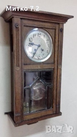 Стар стенен часовник, снимка 3 - Антикварни и старинни предмети - 25381327